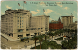 U. S. Grant Hotel with bank building, San Diego