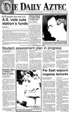 The Daily Aztec: Thursday 02/11/1988