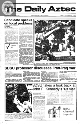 The Daily Aztec: Friday 10/02/1987