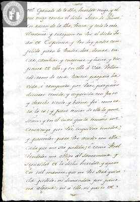 Urrutia de Vergara Papers, back of page 55, folder 7, volume 1, 1611