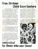 Free 24-hour child care centers controlled by those who use them!