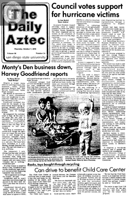 The Daily Aztec: Thursday 10/07/1976