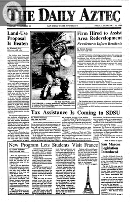 The Daily Aztec: Friday 02/10/1989