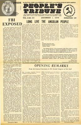 People's Tribune: 12/01/1975