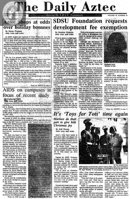 The Daily Aztec: Tuesday 12/04/1990