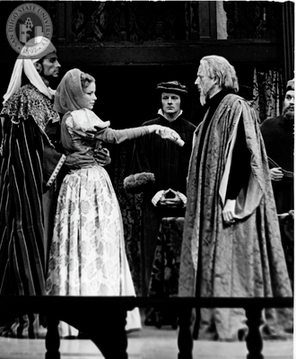 Gerald Charlebois and Donna Wegner in Othello, 1954