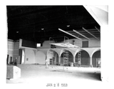 Multipurpose room ceiling system, Aztec Center, 1968