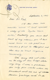 Letter from Carl Brorson, 1943