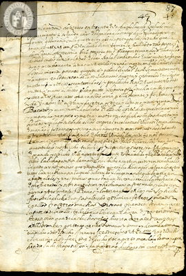 Urrutia de Vergara Papers, page 87, folder 8, volume 1, 1570