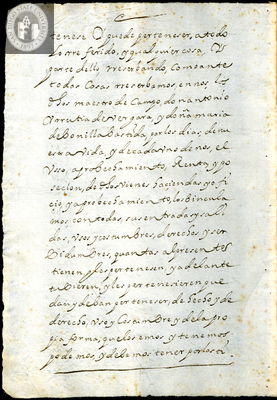 Urrutia de Vergara Papers, back of page 142, folder 9, volume 1, 1664
