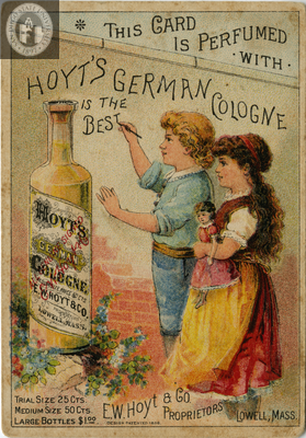 This Card is Perfumed with Hoyt's German Cologne.