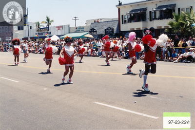 West Hollywood Cheerleaders in the Pride parade, 1997