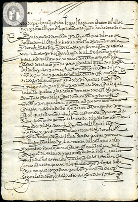 Urrutia de Vergara Papers, back of page 74, folder 8, volume 1, 1570
