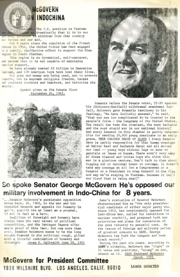 McGovern on Indochina, 1972
