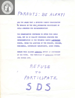 Parents:  Be alert!