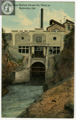 Exterior Holton power plant, Holtville, 1910