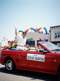 West Hollywood Mayor Steve Martin in Pride parade, 1998