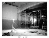 Future bowling alley, Aztec Center construction, 1967