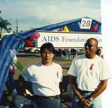 AIDS Foundation of San Diego booth at the Pride festival, 1992