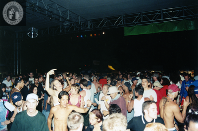 Crowd dancing at Pride Festival, 1999