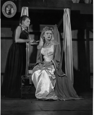Dorothy Chace and Donna Wegner in Othello, 1954