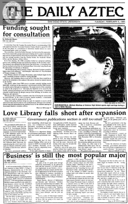 The Daily Aztec: Tuesday 02/05/1985