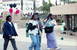 In front of the Library Addition, 1998
