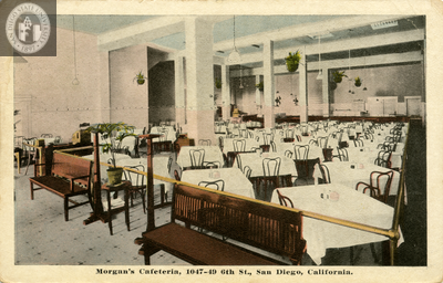 Morgan's Cafeteria on 6th Street, San Diego