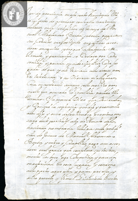 Urrutia de Vergara Papers, back of page 52, folder 15, volume 2, 1704