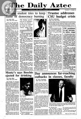 The Daily Aztec: Thursday 04/11/1991