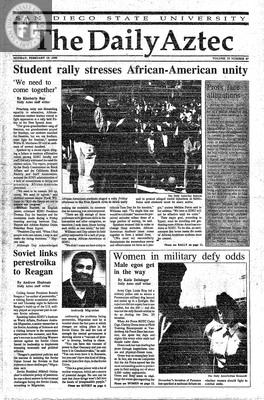The Daily Aztec: Monday 02/19/1990