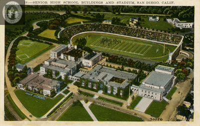 Aerial view of San Diego High School