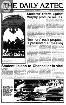 The Daily Aztec: Friday 11/30/1984