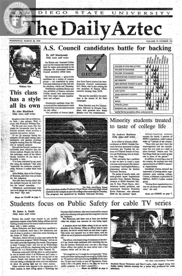 The Daily Aztec: Wednesday 03/28/1990