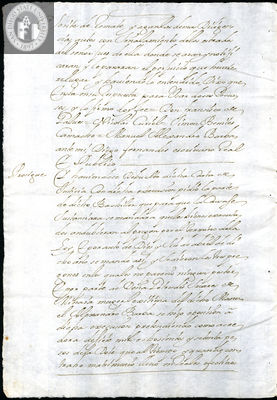 Urrutia de Vergara Papers, back of page 46, folder 15, volume 2, 1704