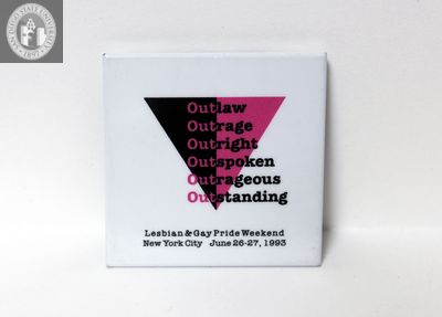 "Outlaw outrage outright outspoken outrageous outstanding," 1993