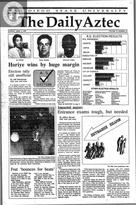The Daily Aztec: Monday 04/02/1990
