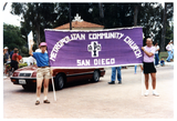 "Metropolitan Community Church San Diego" banner in Pride parade, 1998