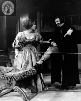 Dixie Marquis and Josef Sommer in Twelfth Night, 1967