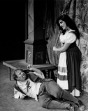 Unidentified actor and actress in The Taming of the Shrew, 1955