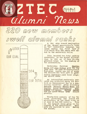 The Aztec Alumni News, Volume 9, Number 7, 1951