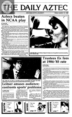 The Daily Aztec: Friday 03/15/1985