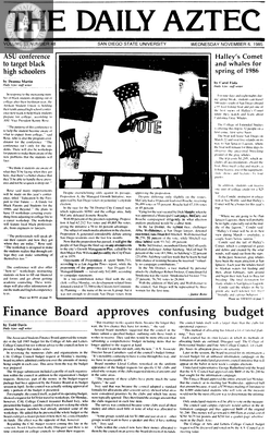 The Daily Aztec: Wednesday 11/06/1985