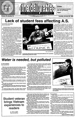 The Daily Aztec: Tuesday 01/26/1993