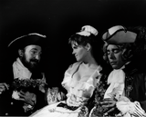 Two unidentified actors and an actress in The Merry Wives of Windsor, 1965