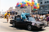 Tidbits nightclub/cabaret parade car in Pride parade, 1996
