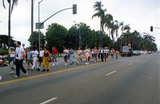 Marchers with banner for Project Life Guard in Pride Parade, 1991