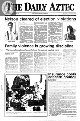 The Daily Aztec: Tuesday 05/03/1988