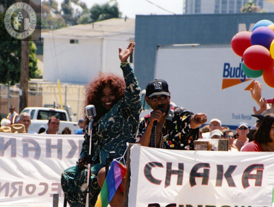 Chaka Khan at Pride parade, 2001
