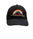 "San Francisco Pride" with rainbow and Golden Gate Bridge, 2002